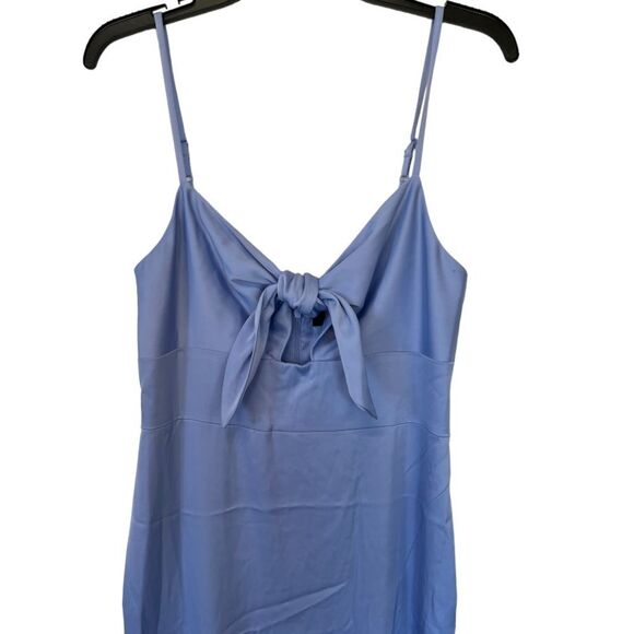 NWOT AIDAN BY AIDAN MATTOX | Periwinkle Tie-Front Cutout Maxi Dress 6 - Picture 3 of 7